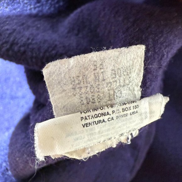 Vintage 90s Patagonia Full Zip Mock Neck Fleece Gorpcore Jacket USA Women's - XL - Picture 7 of 11